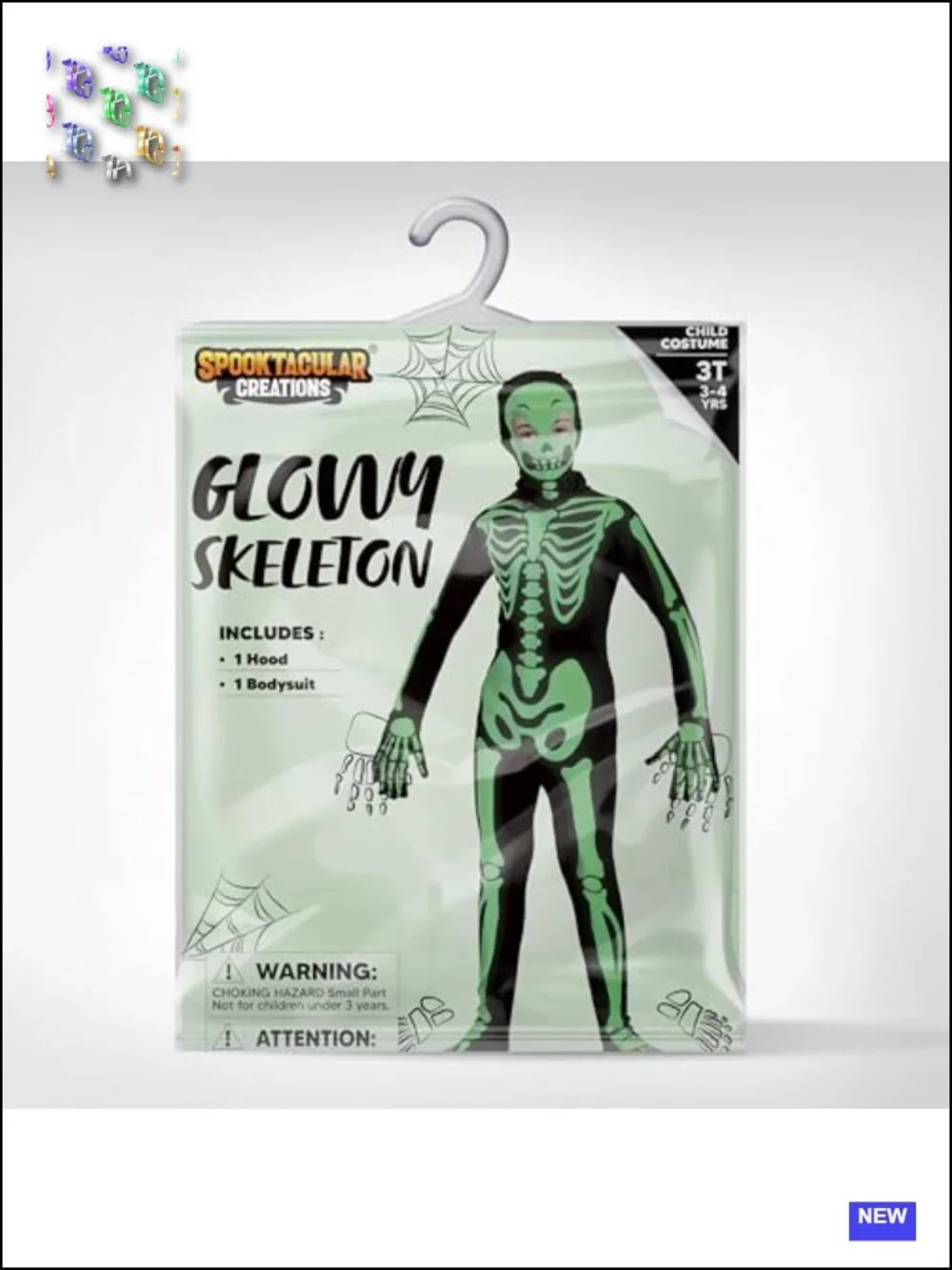 Glow in the Dark Skeleton Costume Jumpsuit for Kids Halloween